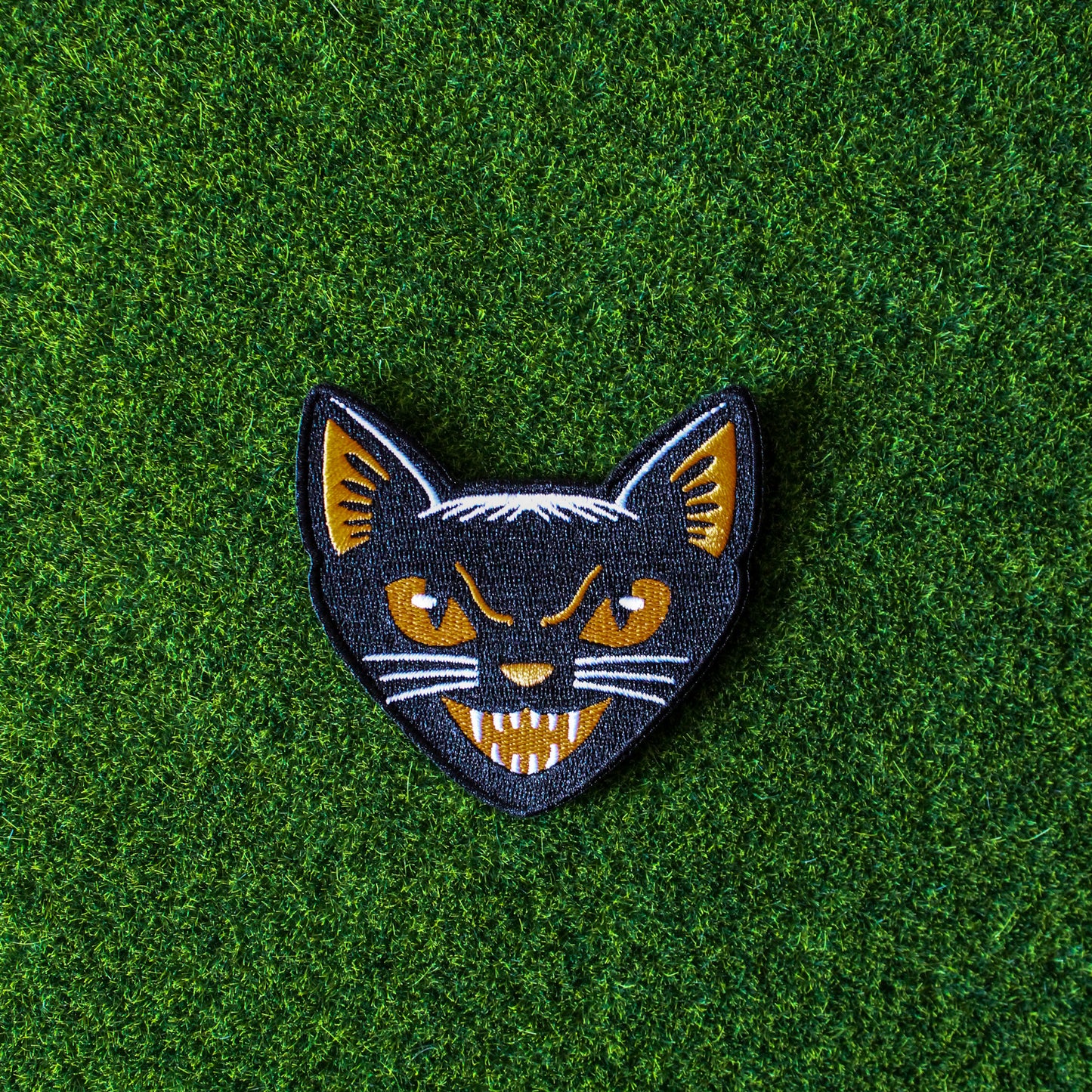 Black cat Halloween Patch