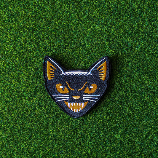 Black cat Halloween Patch